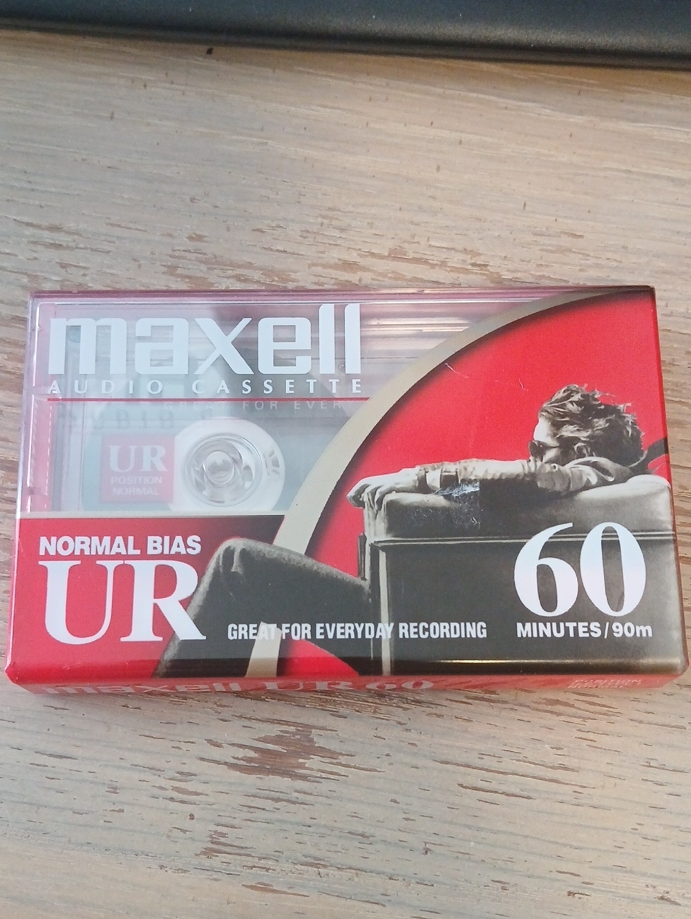 Maxell UR 60-Minute Audio Cassette Tape - Red